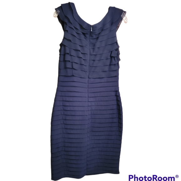 Adrienne Papell Navy Blue Dress - Picture 8 of 11